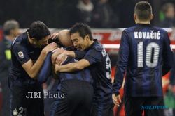INTER MILAN VS LIVORNO : Gol Yuto Nagatomo Pastikan Keunggulan Nerazzurri 2-0