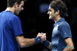 ATP WORLD TOUR FINALS : Kalahkan Del Potro, Federer Jumpa Nadal di Semifinal