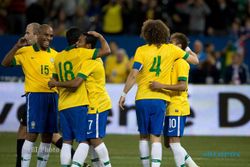 BRAZIL 2-1 CHILE: Robinho Beri Selecao Kemenangan
