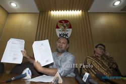 FOTO KPK : Surat Penolakan Izin Pelantikan Hambit