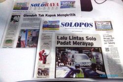 SOLOPOS HARI INI : Arus Lalu Lintas Solo Merayap, Elpiji Rp20.000/Tabung, Glendoh Tak Kapok