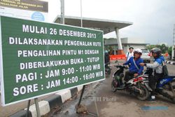 FOTO PENGALIHAN ARUS BANDARA : Jalur M1 Bandara Soekarno-Hatta