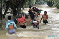 ANCAMAN BENCANA : 13 Kecamatan di Sragen Rawan Banjir