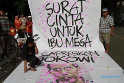 FOTO CAR FREE DAY : Surat Cinta untuk Megawati