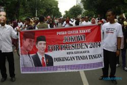 FOTO CAR FREE DAY : Pendukung Jokowi Galang Dukungan