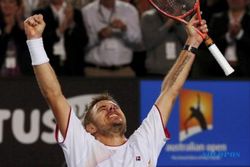 AUSTRALIAN OPEN 2014 : Duel Lima Set, Wawrinka Singkirkan Djokovic di Perempatfinal