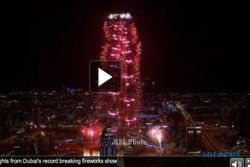 TAHUN BARU 2014 : Inilah Pesta Kembang Api Termegah Sepanjang Masa dari Dubai