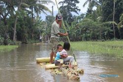 BANJIR KLATEN : Terendam Air, Ratusan Warga Dusun Muker Sempat Terisolasi