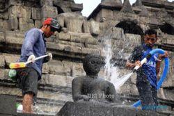 DAMPAK LETUSAN KELUD : 80% Bersih Abu Vulkanis, Candi Borobudur Dibuka