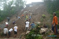 TANAH LONGSOR : Rawan Longsor, Warga 25 Desa di Gunungkidul Diminta Waspada