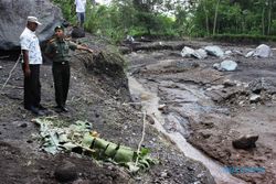 LAHAR HUJAN MERAPI : Jembatan di Klaten Ini Lenyap Disapu Banjir Lahar