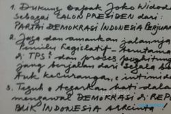 JOKOWI CAPRES : Inilah Surat Mandat Mega bagi Jokowi