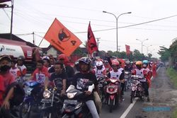 PEMILU 2014 : Hari Terakhir Kampanye, Ratusan Motor Simpatisan Partai Diangkut Polisi