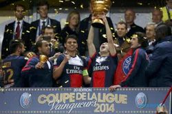 COUPE DE LA LIGUE :  Paris St-Germain Rebut Trofi Pertama Seusai Kalahkan Lyon