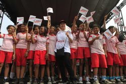 KAMPANYE PEMILU 2014 : Ada Puluhan Siswa SD dalam Kampanye Puan Maharani di Solo