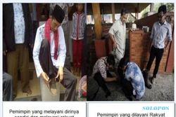PILPRES 2014 : Ini Perbedaan Cara Jokowi dan Prabowo Pakai Sepatu