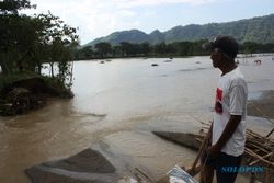 BANJIR KLATEN : Ratusan Hektare Sawah Klaten Jadi Danau Dadakan
