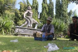 FOTO TAMAN BANJARSARI : Patung Bima Buntung Bertahun-Tahun
