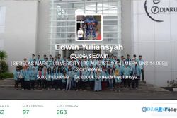 MAHASISWA UNS TEWAS DI TIRTOMOYO : Ini Kicauan Terakhir Edwin Yuliansyah