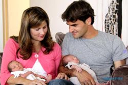 Federer Kini Memiliki Sepasang Anak Kembar...