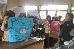 Sukarelawan Badan Narkotika Kabupaten Sukoharjo Beri Penyuluhan di Sekolah