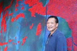 DUKUNGAN CAPRES : Seniman Made Wianta Dukung Visi Budaya Jokowi