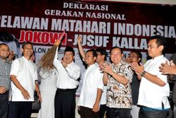 FOTO DEKLARASI DUKUNGAN : Relawan Matahari Indonesia Deklarasi Mendukung Jokowi-JK
