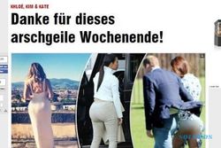 Muat Foto Bokong Kate Middleton, Media Jerman Tuai Kontroversi