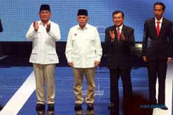 PILPRES 2014 : Survei: Selisih Elektabilitas Pasangan Jokowi-JK dan Prabowo-Hatta 3,4%, Siapa Unggul?