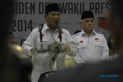 JOKOWI VS PRABOWO : Ini Pidato Prabowo saat Deklarasi Pemilu Damai: Sebut Jokowi Saudara JK Senior