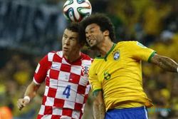 PENCETAK GOL PERTAMA : Marcelo Pencetak Gol Perdana Piala Dunia 2014