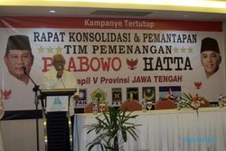 KAMPANYE PILPRES 2014 : Tim Prabowo-Hatta Bertekad Menang di Kandang Banteng