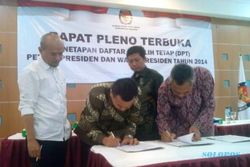 DPT PILPRES 2014 : KPU Sragen Tetapkan DPT Pilpres 771.096 Orang
