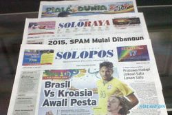 SOLOPOS HARI INI : Pembukaan Piala Dunia 2014, Debat Capres Sesi Kedua hingga Perampokan Toko Bangunan di Sragen