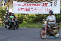 FOTO PILPRES 2014 : Spanduk Jokowi-JK Dului Masa Kampanye