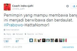 PILPRES 2014 : Indra Sjafri dan PSSI Serukan Dukungan ke Prabowo-Hatta?