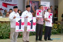 PILPRES 2014 : Undian Nomor Urut Capres: Prabowo Akan Kerja Keras, Sebut 2 Keseimbangan Jokowi Mulai Kampanye