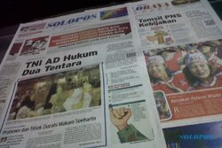 SOLOPOS HARI INI : TNI AD Hukum Babinsa, Prabowo dan Titiek Ziarah Makam Soeharto hingg Polemik Tiket PD 2014