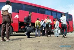LEBARAN 2015 : Tiket Bus Arus Balik Wonogiri Naik 200%