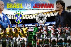 HASIL AKHIR JERMAN VS BRASIL : Der Panzer Lumatkan Samba 7-1, Klose Top Skor Sepanjang Sejarah Piala Dunia