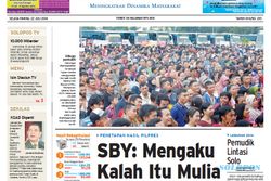SOLOPOS HARI INI : Imbauan SBY dari Hasil Pilpres 2014 hingga Arus Mudik Lebaran di Solo