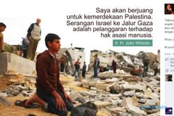 ISRAEL SERANG JALUR GAZA : Jokowi Unggah Foto Kecaman Serangan Israel