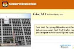 REAL COUNT PILPRES 2014 : Rekap Formulir DA1 Capai 61,44%, Jokowi-JK Unggul Tipis