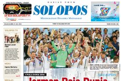 SOLOPOS HARI INI : Jerman Juara Piala Dunia 2014 hingga Koalisi Permanen Diragukan Langgeng
