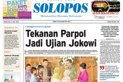 SOLOPOS HARI INI : Open House Jokowi, Laka Mudik hingga Parpol Jadi Tekanan Pembentukan Kabinet
