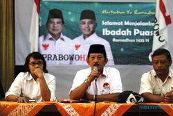 FOTO HASIL PILPRES 2014 : Tim Prabowo-Hatta Ajak Simpatisan Tunggu KPU