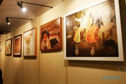 FOTO PAMERAN SENI RUPA : 60 Lukisan Indonesia Indah Dipajang Lorin Solo