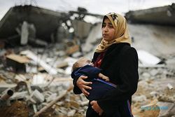 KRISIS PALESTINA : Korban Aksi Serangan Israel ke Gaza Capai 186 Orang