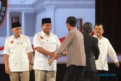 DEBAT  CAPRES 2014 :  Hasil Debat Prabowo Vs Jokowi, Pengamat: Prabowo-Hatta Kompak Kuasai Persoalan, JK Lebih Dominan Dibanding Jokowi