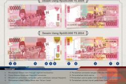 UANG BARU 2014 : Besok Uang NKRI Mulai Beredar di ATM
